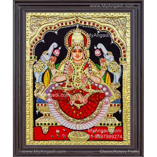 Gajalakshmi Tanjore Painting