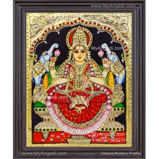 Gajalakshmi Tanjore Painting