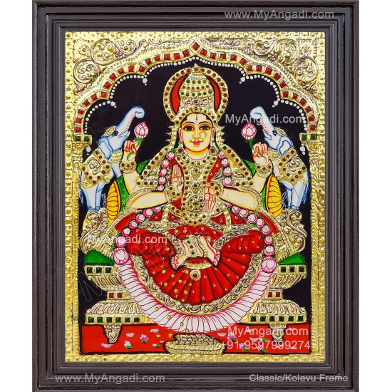 Gajalakshmi Tanjore Painting