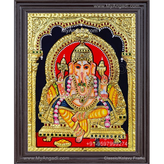 Ganesha Tanjore Painting, Ganesha Tanjore Painting Ganesha Tanjore Painting, Ganesha Tanjore Painting