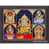 5 God Balaji Lakshmi Murugan Ganesha Saraswathi Tanjore Painting