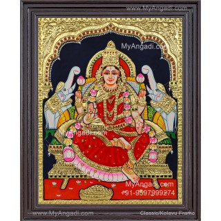 Gajalakshmi Tanjore Painting