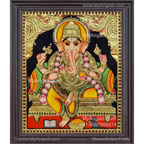 Lakshmi Small Tanjore Painting Lakshmi Small Tanjore Painting