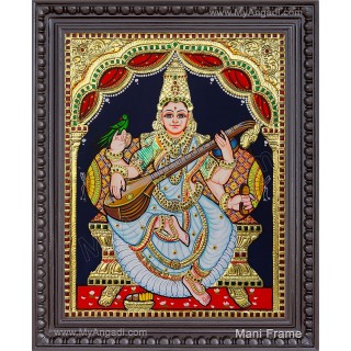 Saraswathi Tanjore Painting