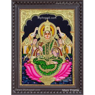 Gajalakshmi Tanjore Painting