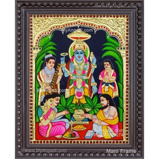 Sathya Narayana Swami Tanjore Painting