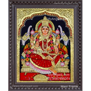 Gajalakshmi Tanjore Painting