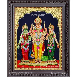 Murugan Valli Deivanai Tanjore Painting