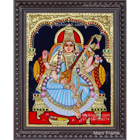 Saraswathi Tanjore Painting Saraswathi Tanjore Painting