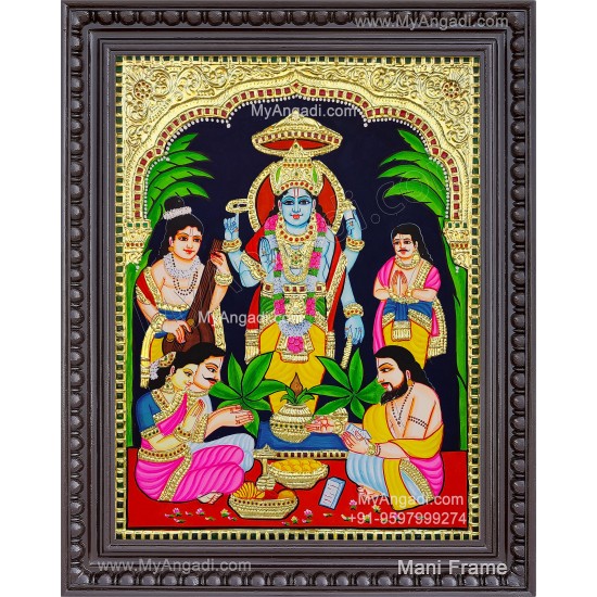 Sathya Narayanan Tanjore Painting Sathya Narayanan Tanjore Painting