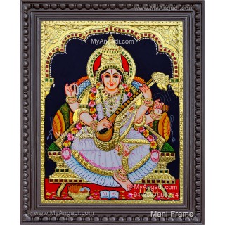 Saraswathi Tanjore Painting