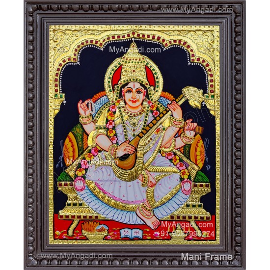 Saraswathi Tanjore Painting Saraswathi Tanjore Painting