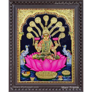 Gajalakshmi Tanjore Painting