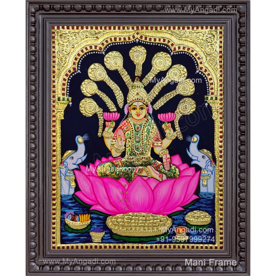 Gajalakshmi Tanjore Painting