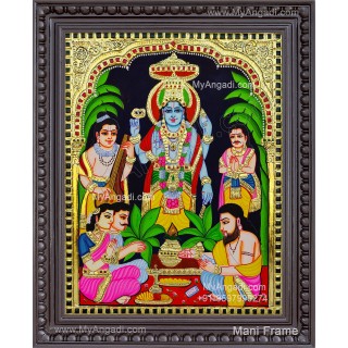 Sathya Narayana Swami Tanjore Painting