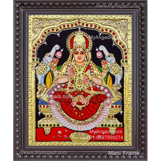 Gajalakshmi Tanjore Painting