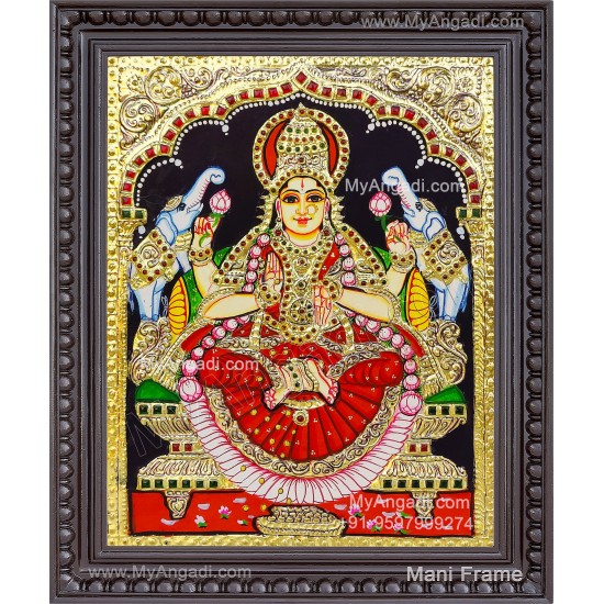 Gajalakshmi Tanjore Painting
