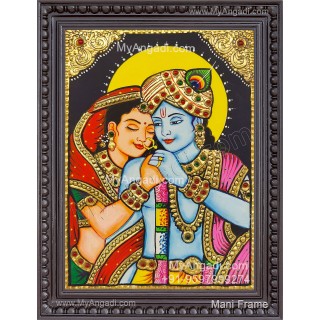 Radha Krishna Tanjore Painting, Krishna Tanjore Painting