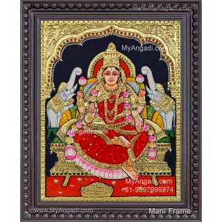 Gajalakshmi Tanjore Painting