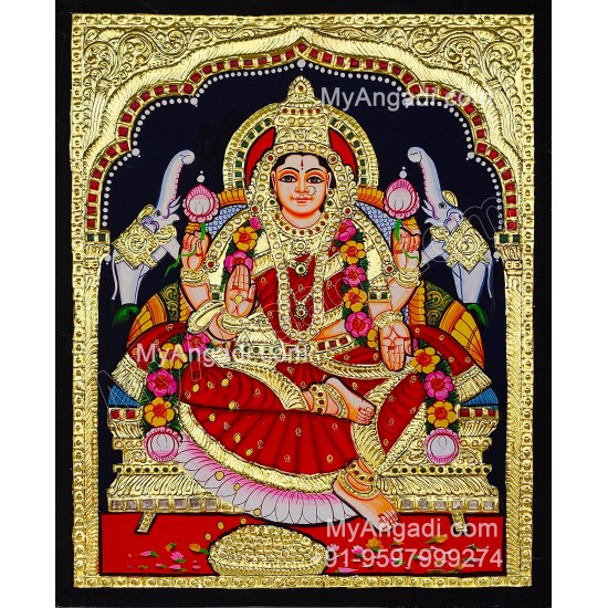 Gajalakshmi Tanjore Painting Gajalakshmi Tanjore Painting