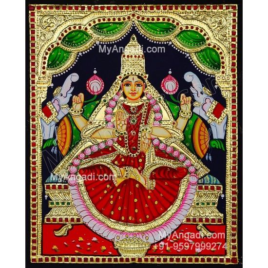 Gajalakshmi Tanjore Painting Gajalakshmi Tanjore Painting