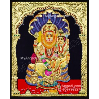 Narasimar Tanjore Painting, Lakshmi Narasimhar Tanjore Painting Narasimar Tanjore Painting, Lakshmi Narasimhar Tanjore Painting