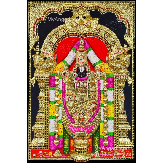 Balaji 3d Tanjore Painting Balaji 3d Tanjore Painting