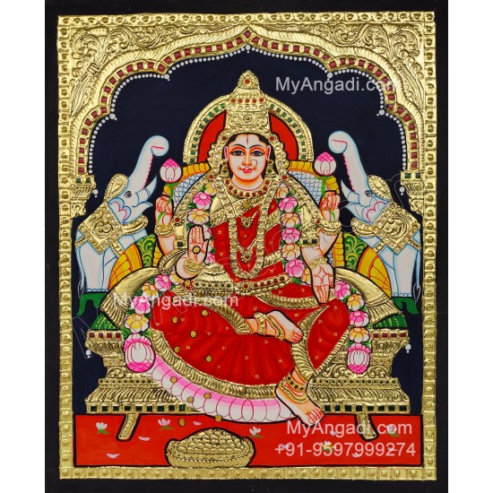 Gajalakshmi Tanjore Painting Gajalakshmi Tanjore Painting