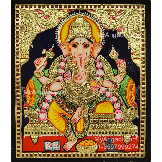 Lakshmi Small Tanjore Painting Lakshmi Small Tanjore Painting