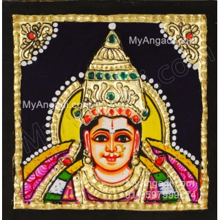 Annapoorani Face Tanjore Painting Annapoorani Face Tanjore Painting