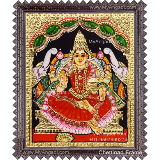 Gajalakshmi Tanjore Painting Gajalakshmi Tanjore Painting