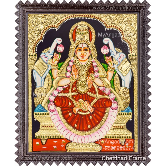 Gajalakshmi Tanjore Painting Gajalakshmi Tanjore Painting
