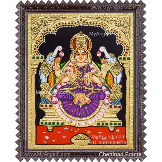 Gajalakshmi Tanjore Painting