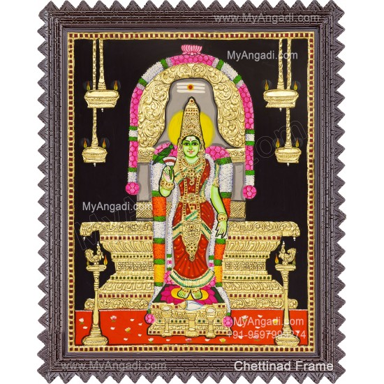 Meenakshi Amman Tanjore Painting Meenakshi Amman Tanjore Painting