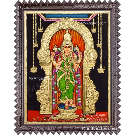 Meenakshi Amman Tanjore Painting Meenakshi Amman Tanjore Painting