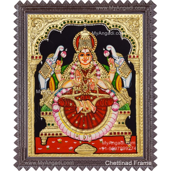 Gajalakshmi Tanjore Painting