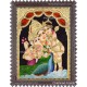 Parvathi Ganesha Murugan Tanjore Painting
