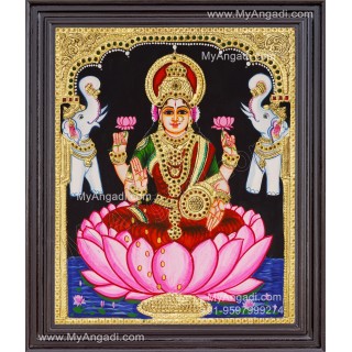 Gajalakshmi Tanjore Painting
