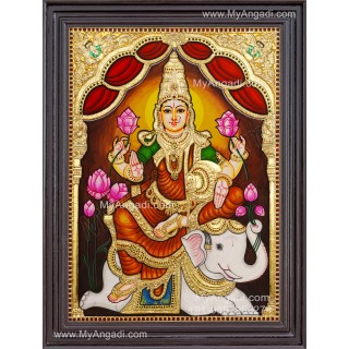 Gajalakshmi Tanjore Painting