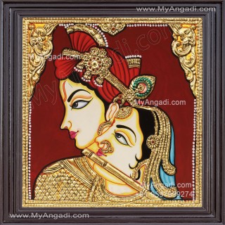 Radha Krishna Tanjore Painting