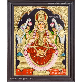 Gajalakshmi Tanjore Painting