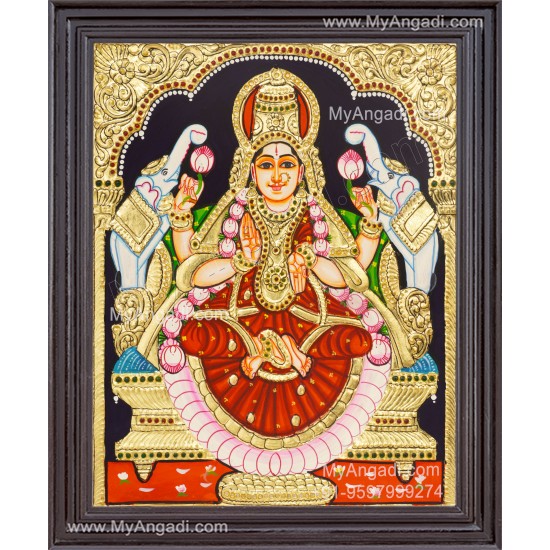 Gajalakshmi Tanjore Painting Gajalakshmi Tanjore Painting
