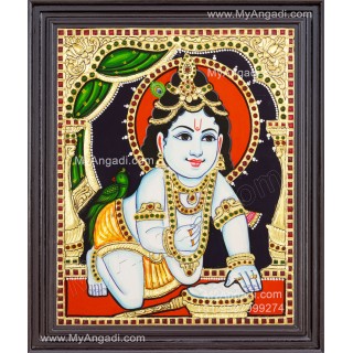 Butter Krishna Tanjore Painting