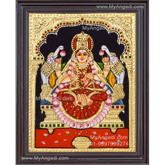 Gajalakshmi Tanjore Painting
