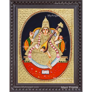 Saraswathi Tanjore Painting