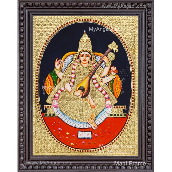 Saraswathi Tanjore Painting Saraswathi Tanjore Painting