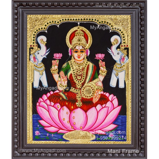 Gajalakshmi Tanjore Painting