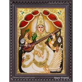 Saraswathi Tanjore Painting
