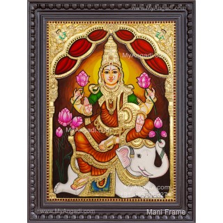 Gajalakshmi Tanjore Painting