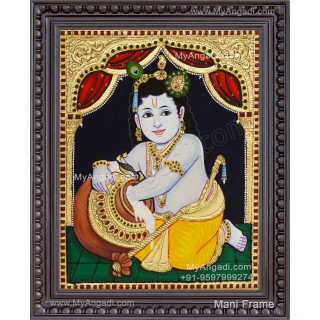 Butter Krishna Tanjore Painting
